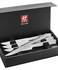 Zwilling J.A. Henckels Porterhouse Stainless Steel Steak Knife Set In Gift Box | 8-Piece