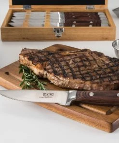 Viking 6-Piece Steak Knife Set With Box | Red 11 Viking 6-Piece Steak Knife Set With Box | Red -Knife-shop 81pomuwrarl. ac sl1500