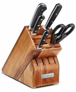 Wusthof Cutlery Wusthof Classic 6-Piece Starter Knife Block Set | Acacia