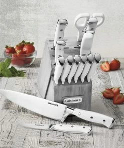 Cuisinart 15-piece Triple Rivet Cutlery Block Set | Grey Block -Knife-shop 91yhjeesqll. ac sl1500