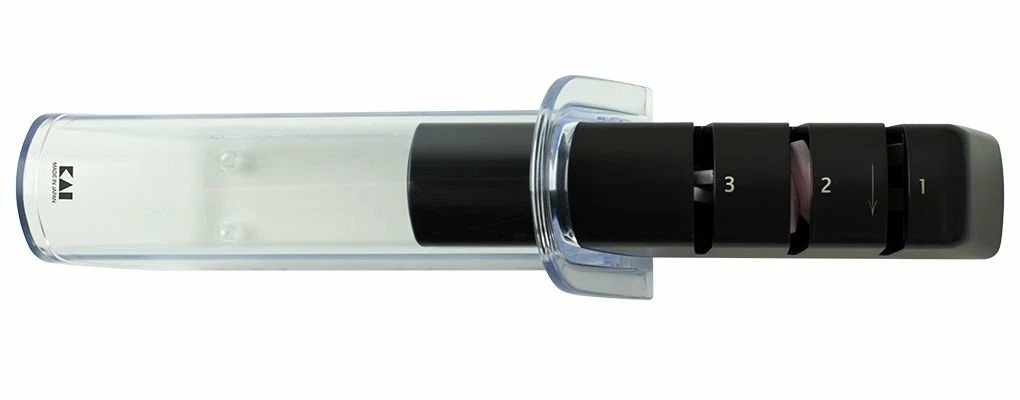 Shun Cutlery Kai PRO By Shun Diamond And Ceramic Retractable Sharpener 1 Shun Cutlery Kai PRO By Shun Diamond And Ceramic Retractable Sharpener