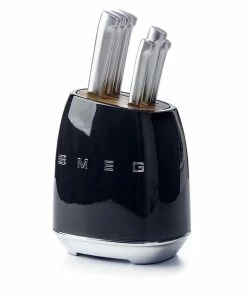 SMEG 7-Piece Knife Block Set | Black