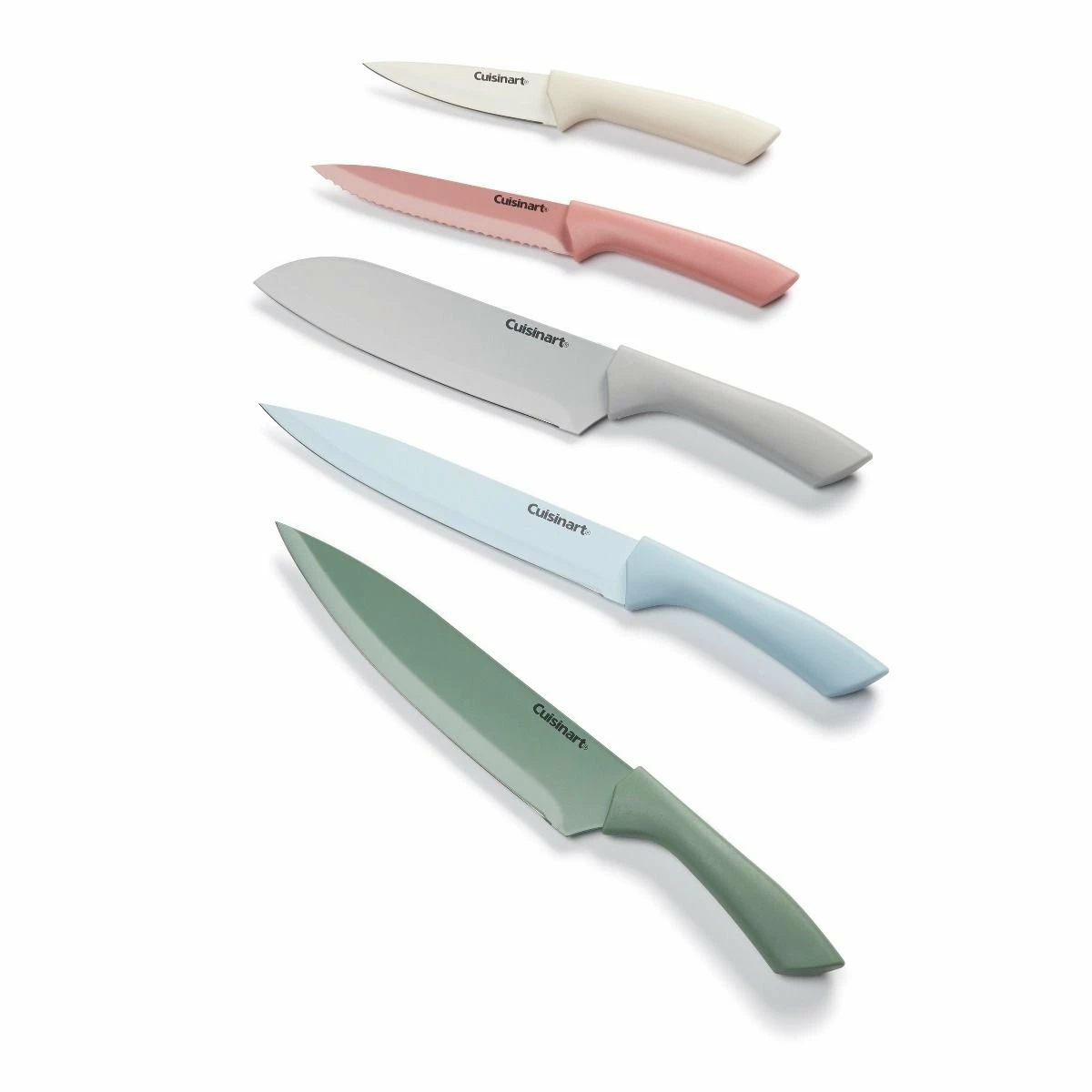 Cuisinart 10-Piece Ceramic Coated Color Knife Set 2 Cuisinart 10-Piece Ceramic Coated Color Knife Set - Image 2