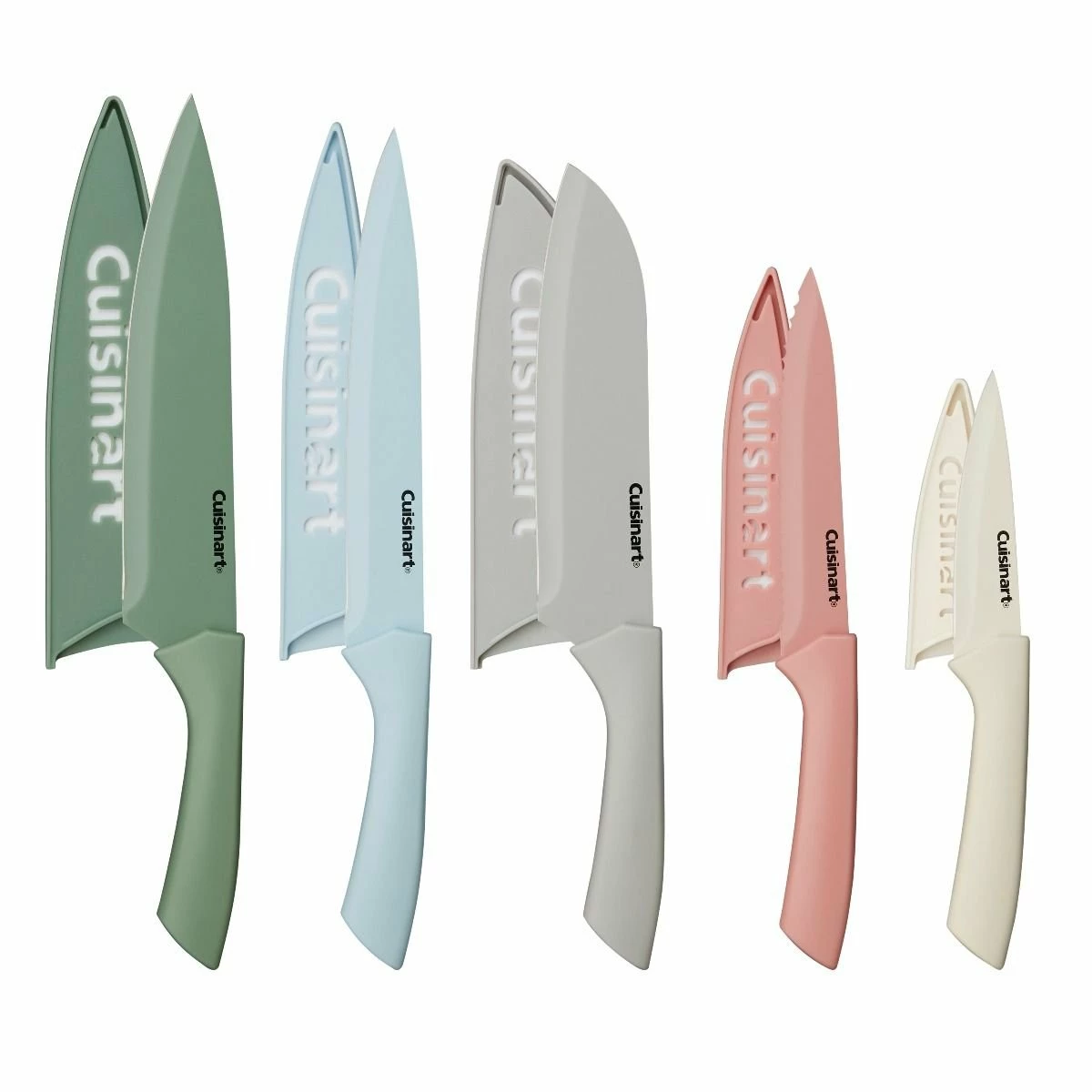 Cuisinart 10-Piece Ceramic Coated Color Knife Set 1 Cuisinart 10-Piece Ceramic Coated Color Knife Set