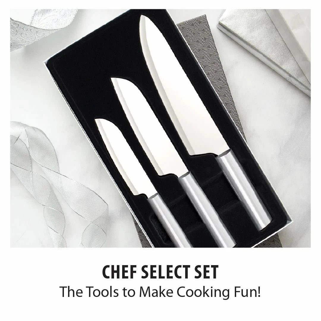 Rada Cutlery 3-Piece Chef's Select Gift Set | Silver 3 Rada Cutlery 3-Piece Chef's Select Gift Set | Silver - Image 3