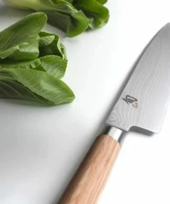 Shun Cutlery Shun Classic Blonde 8" Chef's Knife 9 Shun Cutlery Shun Classic Blonde 8" Chef's Knife -Knife-shop dm0706w bokchoy lifestyle3