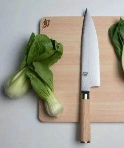Shun Cutlery Shun Classic Blonde 8" Chef's Knife 10 Shun Cutlery Shun Classic Blonde 8" Chef's Knife -Knife-shop dm0706w bokchoy lifestyle3 1