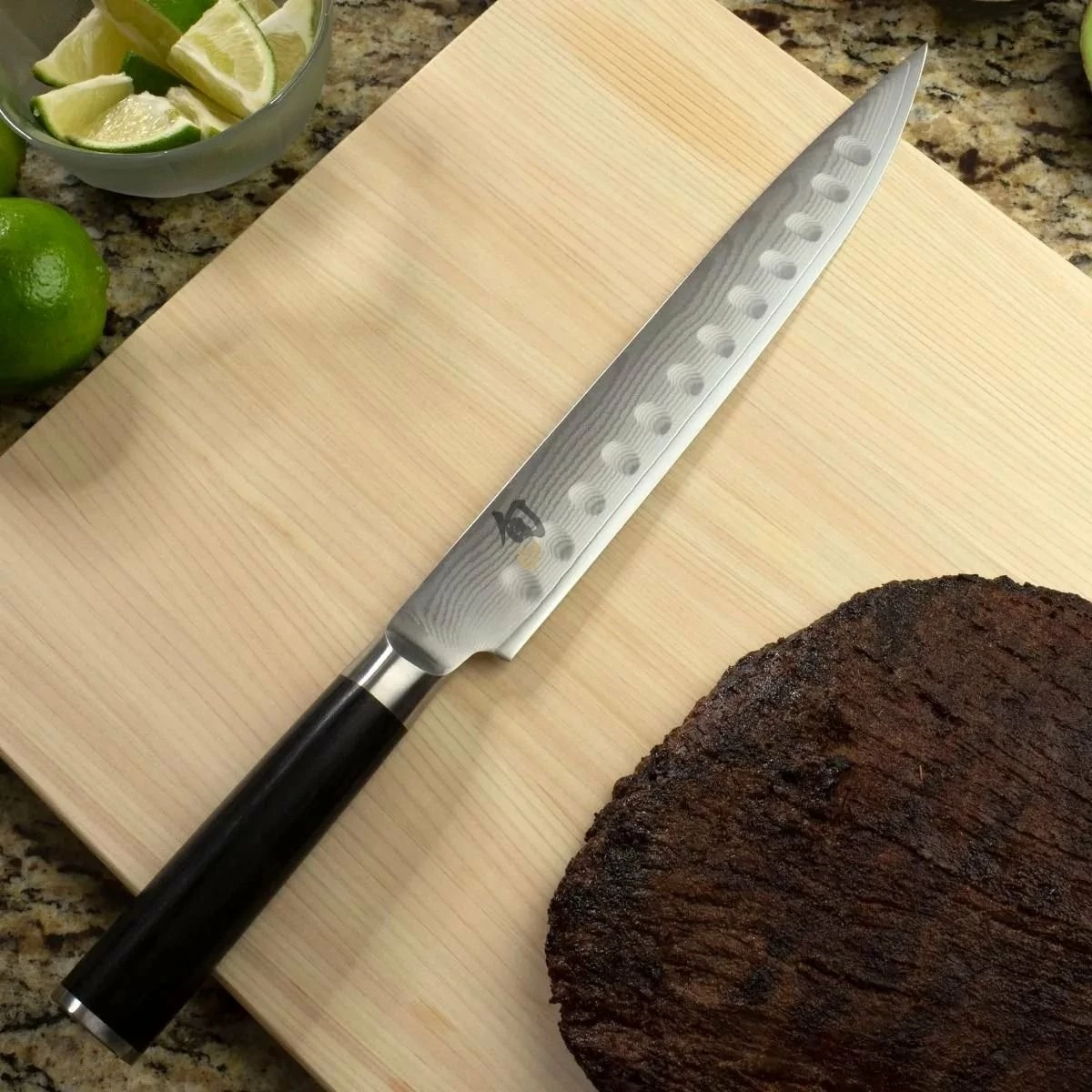 Shun Cutlery Shun Classic 9" Hollow Ground Slicing Knife 5 Shun Cutlery Shun Classic 9" Hollow Ground Slicing Knife - Image 5