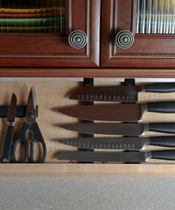 Drop Block Under Cabinet Knife Storage Rack - Large 6 Drop Block Under Cabinet Knife Storage Rack - Large -Knife-shop dropblock92