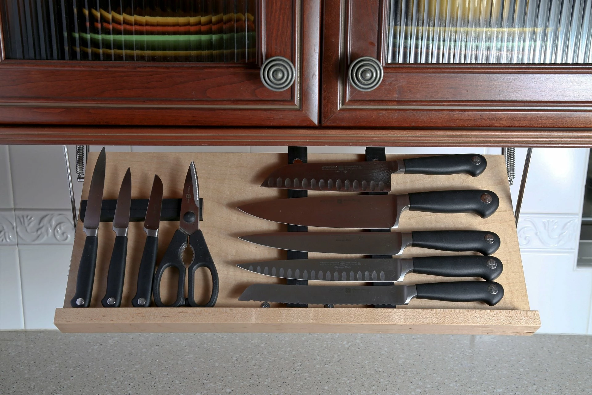 Drop Block Under Cabinet Knife Storage Rack - Large 3 Drop Block Under Cabinet Knife Storage Rack - Large - Image 3