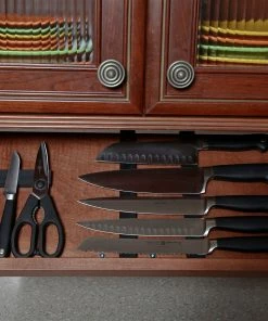 Drop Block Under Cabinet Knife Storage Rack - Small, Cherry 8 Drop Block Under Cabinet Knife Storage Rack - Small, Cherry -Knife-shop dropblockcherry3 1