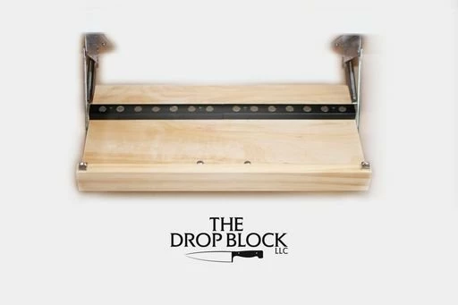 Drop Block Under Cabinet Knife Storage Rack - Small 1 Drop Block Under Cabinet Knife Storage Rack - Small