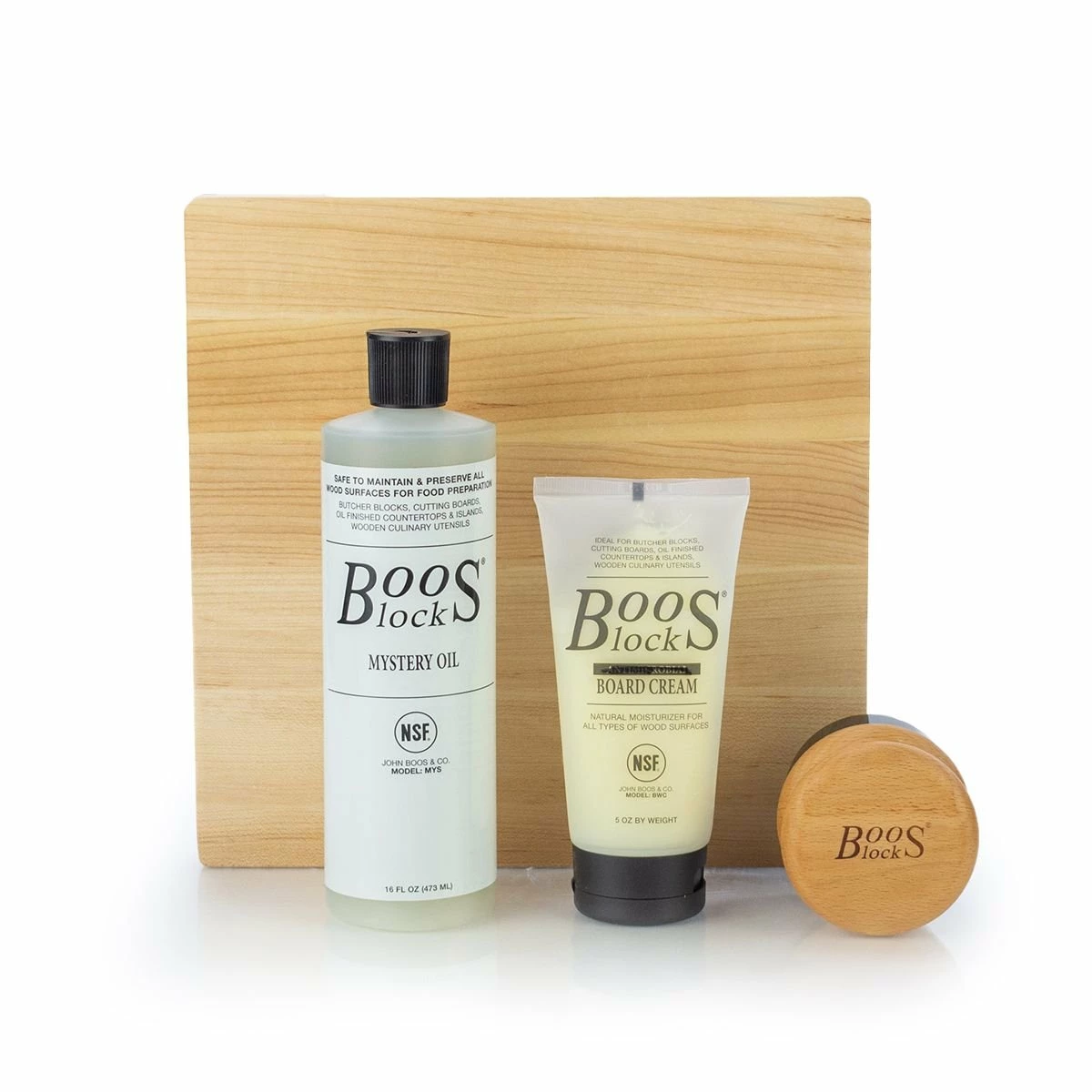John Boos 10" X 10" Maple Board & Care Kit 1 John Boos 10" X 10" Maple Board & Care Kit
