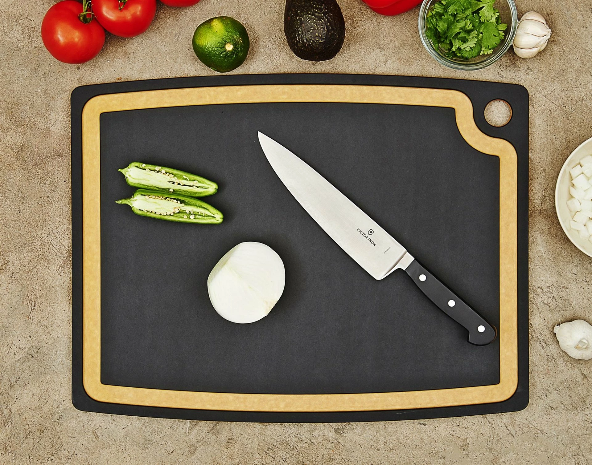 Epicurean Gourmet Series Cutting Board 19.5" X 15" Slate 2 Epicurean Gourmet Series Cutting Board 19.5" X 15" Slate - Image 2