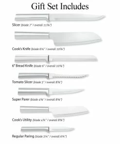 Rada Cutlery 8-Piece Essential Oak Block Set | Silver -Knife-shop essentail oak block gift set s58 features e 5000x