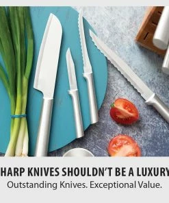 Rada Cutlery 8-Piece Essential Oak Block Set | Silver -Knife-shop essentail oak block gift set s58 text1 5000x