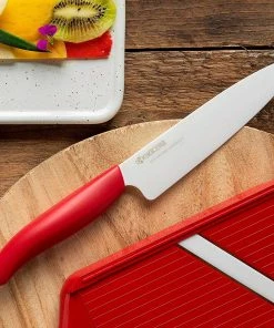 Kyocera Revolution Red & White Ceramic 3-Piece Knife Set -Knife-shop fk 3pc whrd b
