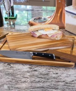 TeakHaus Edge Grain Essential Cutting Boards (Set Of 2) | 18" X 14" & 14" X 10" 15 TeakHaus Edge Grain Essential Cutting Boards (Set Of 2) | 18" X 14" & 14" X 10" -Knife-shop gift guide images smaller 0046 gift guides 2022 2671