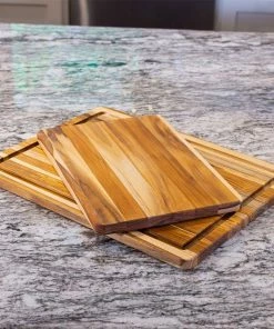 TeakHaus Edge Grain Essential Cutting Boards (Set Of 2) | 18" X 14" & 14" X 10" 13 TeakHaus Edge Grain Essential Cutting Boards (Set Of 2) | 18" X 14" & 14" X 10" -Knife-shop gift guide images smaller 0063 gift guides 2022 2575 copy