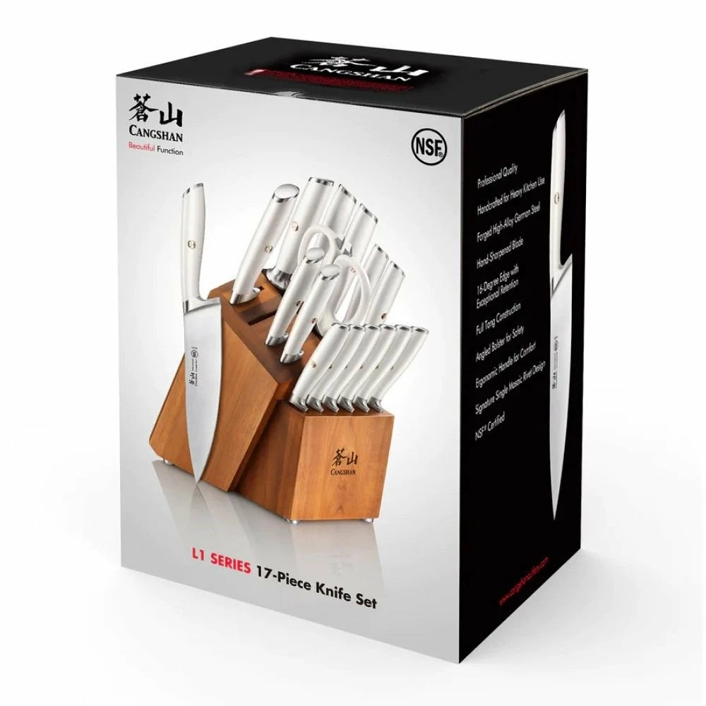 Cangshan Cutlery L1 Series 17-Piece Knife Block Set 2 Cangshan Cutlery L1 Series 17-Piece Knife Block Set - Image 2