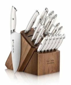 Cangshan Cutlery Thomas Keller Signature White Collection 17-Piece Knife Block Set