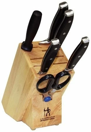 J.A. Henckels International JA Henckels Forged Premio 7 Piece Knife Block Set 1 J.A. Henckels International JA Henckels Forged Premio 7 Piece Knife Block Set