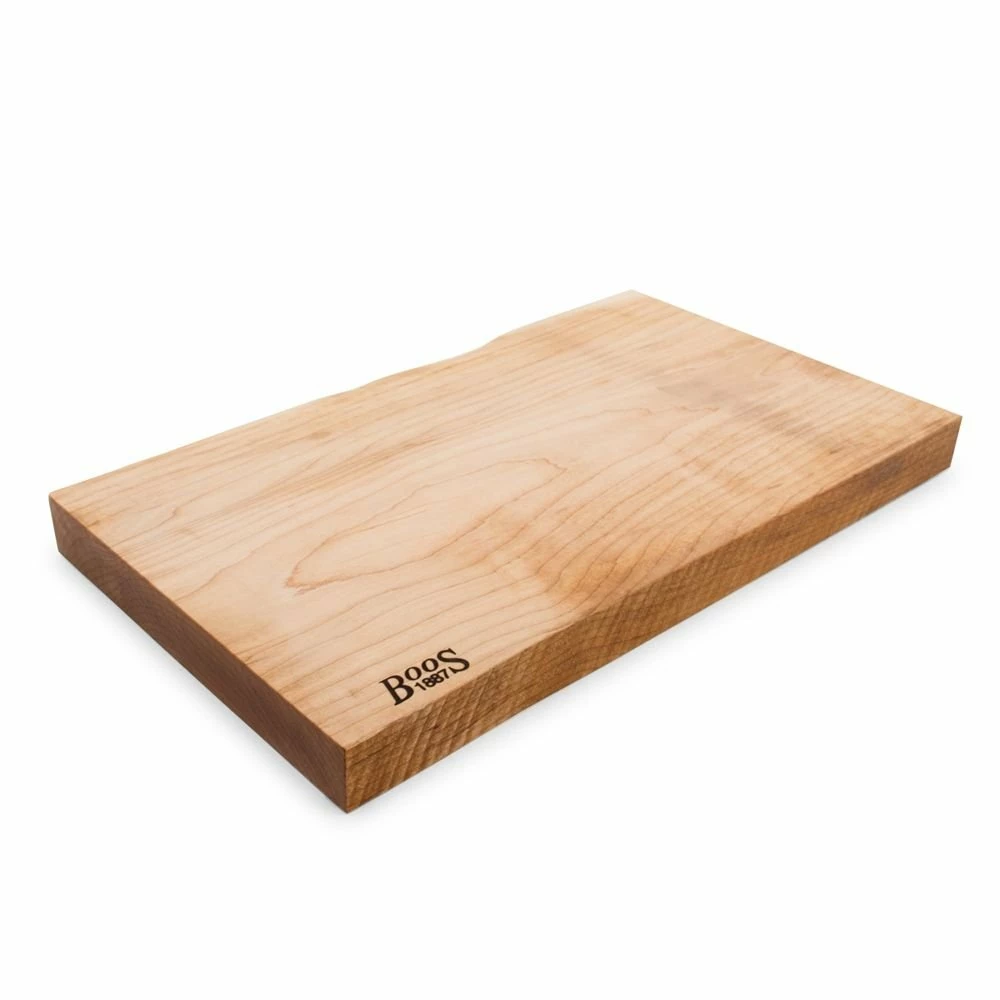John Boos 1887 Rustic Edge Maple Cutting Board 21" X 11.5" 1 John Boos 1887 Rustic Edge Maple Cutting Board 21" X 11.5"