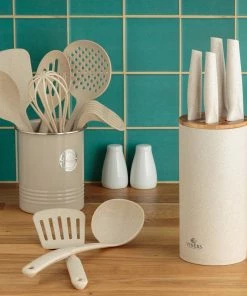 Viners Organic Natural Knife Block Set | 6-Piece -Knife-shop live cream