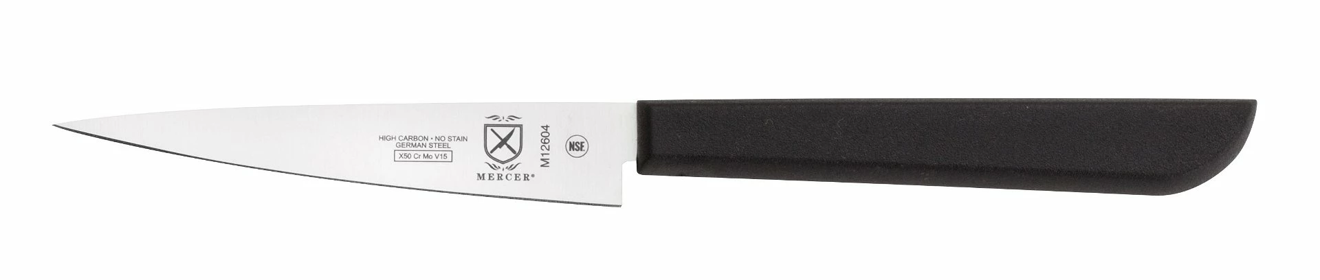 Mercer Cutlery Mercer Culinary Millennia 4" Commercial Carving Knife (Black) 1 Mercer Cutlery Mercer Culinary Millennia 4" Commercial Carving Knife (Black)