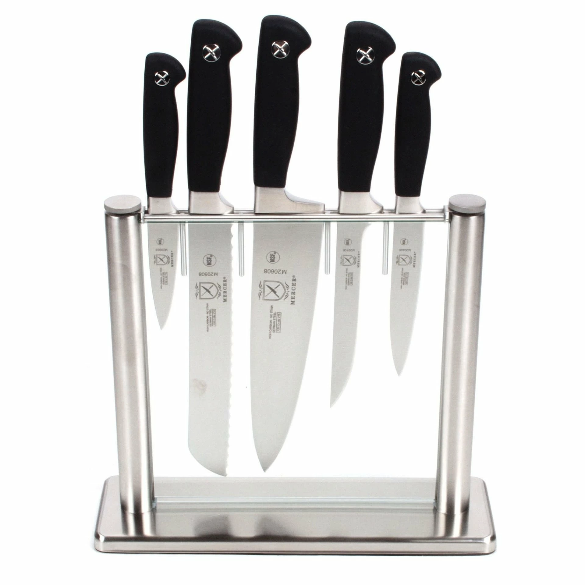 Mercer Cutlery Mercer Genesis Knife Set Glass 6 Piece Set 1 Mercer Cutlery Mercer Genesis Knife Set Glass 6 Piece Set