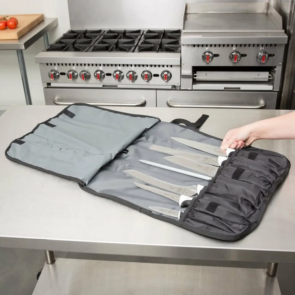 Mercer Cutlery Mercer Millennia 8pc Knife Roll Set (White) 2 Mercer Cutlery Mercer Millennia 8pc Knife Roll Set (White) - Image 2