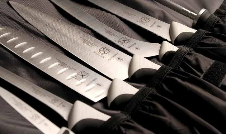 Mercer Cutlery Mercer Millennia 8pc Knife Roll Set (White) 4 Mercer Cutlery Mercer Millennia 8pc Knife Roll Set (White) - Image 4