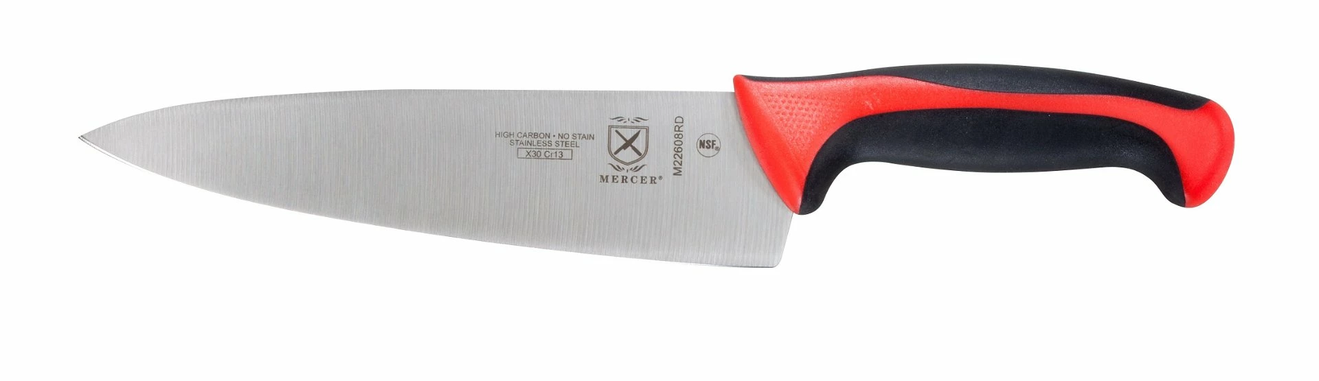 Mercer Cutlery Millennia 8" Chefs Knife - Red 1 Mercer Cutlery Millennia 8" Chefs Knife - Red