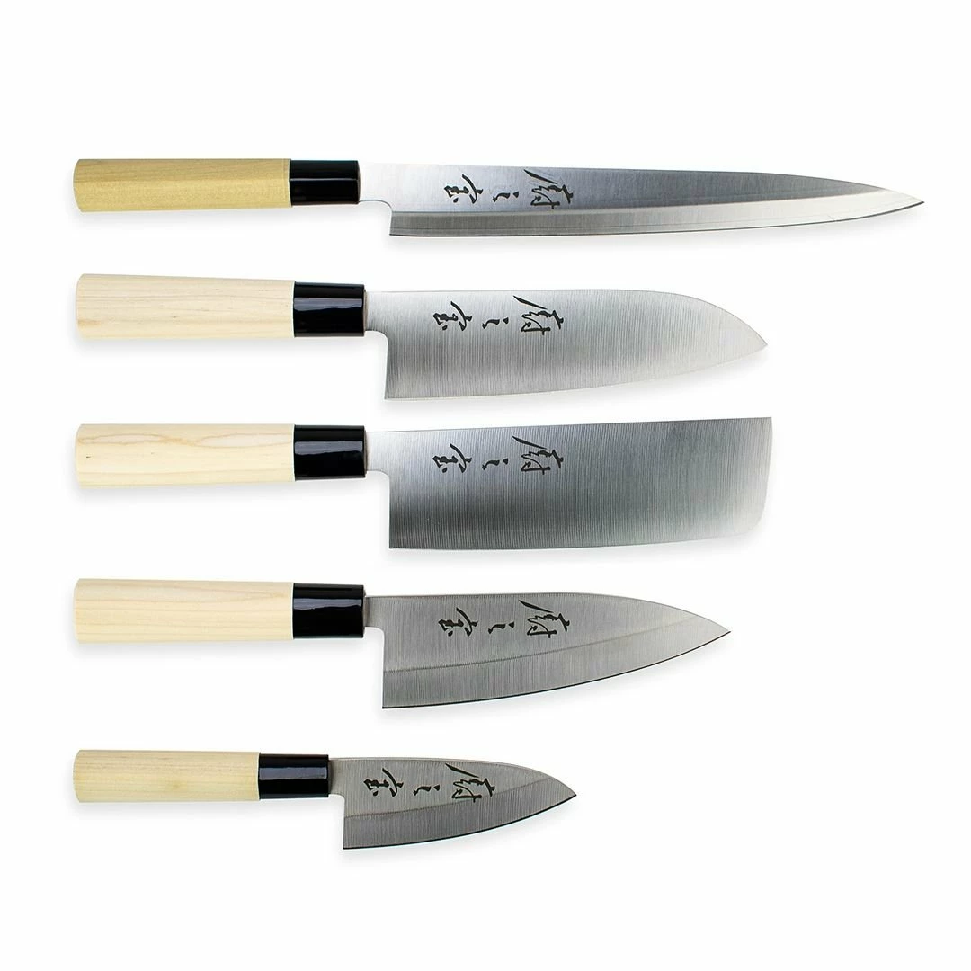 Mercer Cutlery Mercer Asian Collection | 5-Piece Knife Set 1 Mercer Cutlery Mercer Asian Collection | 5-Piece Knife Set