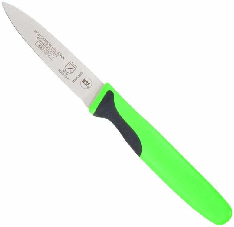 Mercer Cutlery Millennia 3" Paring Knife - Green 1 Mercer Cutlery Millennia 3" Paring Knife - Green