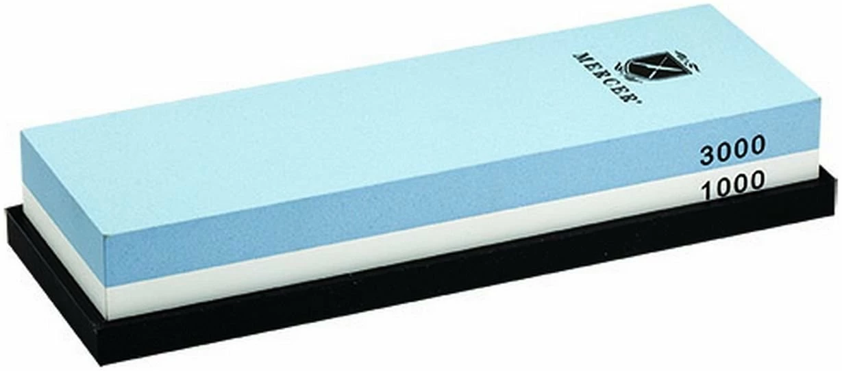 Mercer Cutlery Mercer Knife Sharpening Stone - Dual #1000 & #3000 Grits 1 Mercer Cutlery Mercer Knife Sharpening Stone - Dual #1000 & #3000 Grits