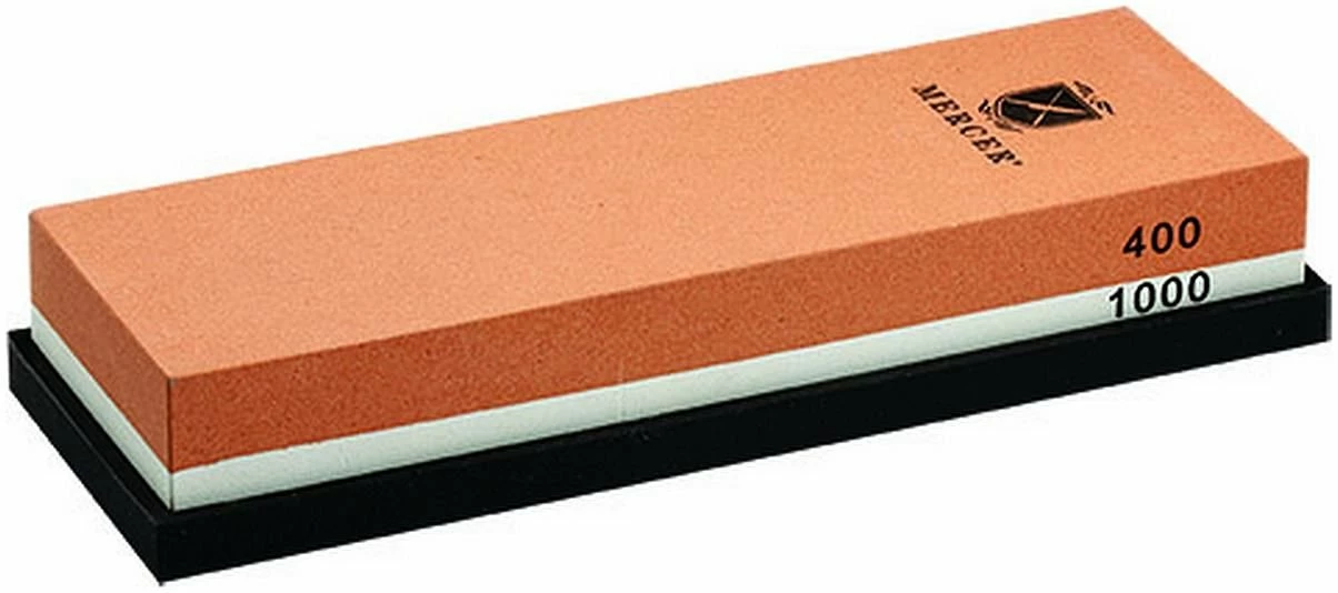 Mercer Cutlery Mercer Knife Sharpening Stone - Dual #400 & #1000 Grits 1 Mercer Cutlery Mercer Knife Sharpening Stone - Dual #400 & #1000 Grits