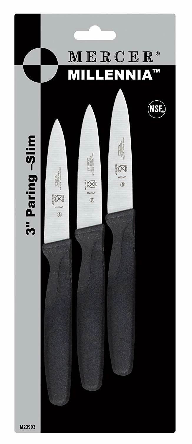 Mercer Cutlery Mercer Culinary Millennia 3" Paring Knives - 3-Pack 1 Mercer Cutlery Mercer Culinary Millennia 3" Paring Knives - 3-Pack