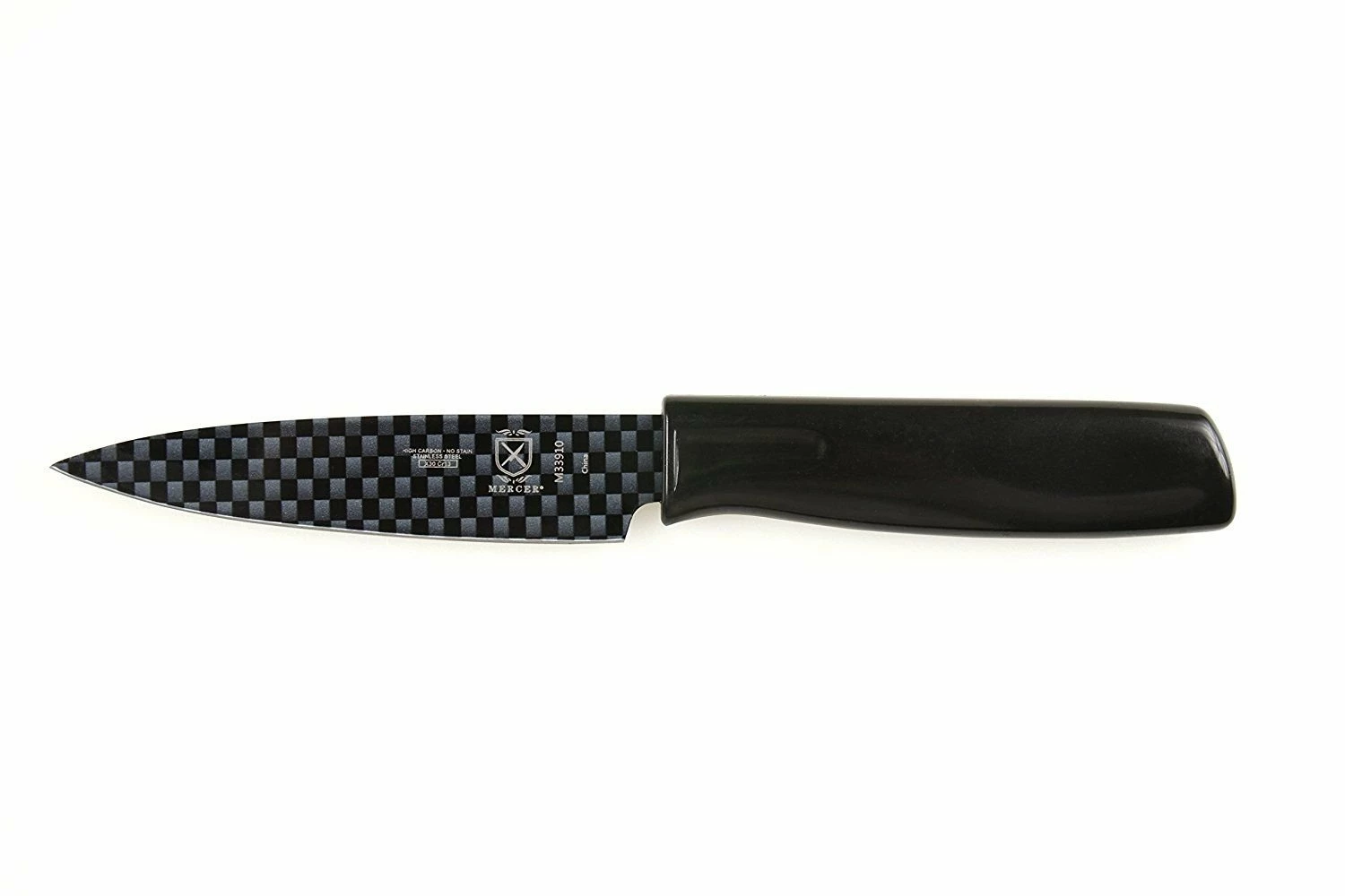 Mercer Cutlery Mercer Culinary Nonstick 4" Paring Knife With Sheath - Black 1 Mercer Cutlery Mercer Culinary Nonstick 4" Paring Knife With Sheath - Black