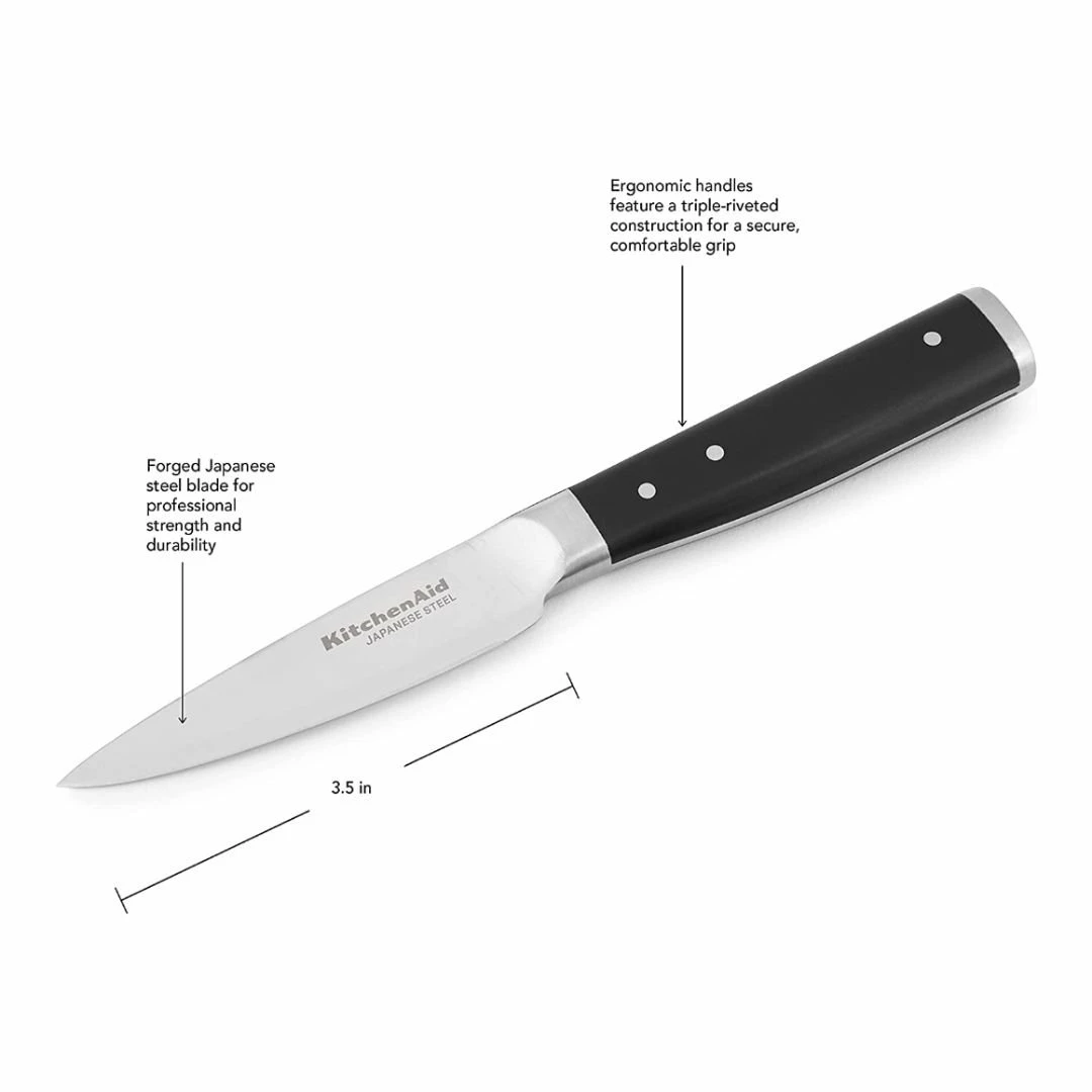 KitchenAid Non-Electrics KitchenAid Gourmet Forged 3.5" Paring Knife With Sheath 3 KitchenAid Non-Electrics KitchenAid Gourmet Forged 3.5" Paring Knife With Sheath - Image 3