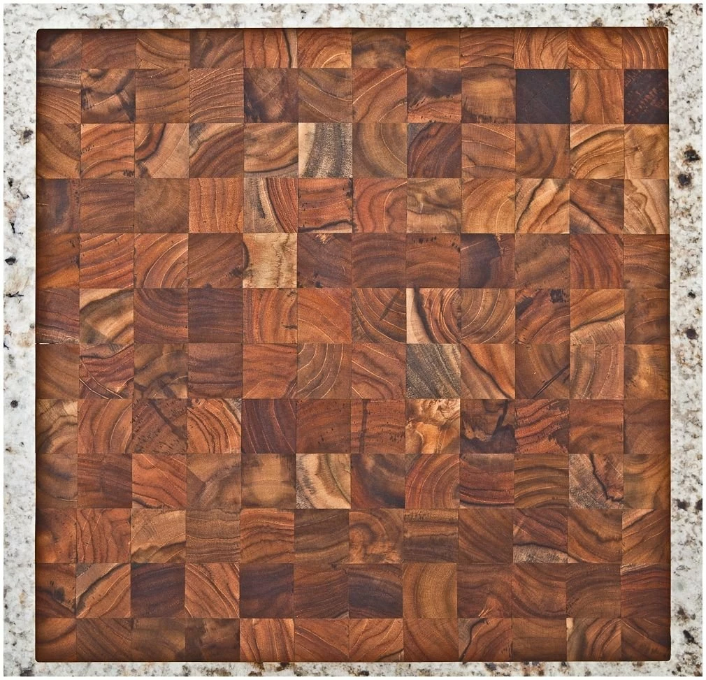 TeakHaus End Grain Butcher Block (Square) | 12" X 12" X 2" 1 TeakHaus End Grain Butcher Block (Square) | 12" X 12" X 2"