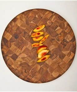 TeakHaus End Grain Butcher Block (Round) | 18" X 2"