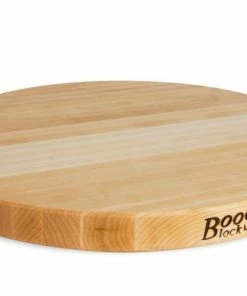John Boos - 18" Round Cutting Board - Edge Grain - Maple