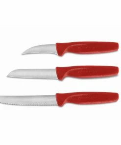 Wusthof Cutlery Wusthof Create 3-Piece Paring Knife Set | Red
