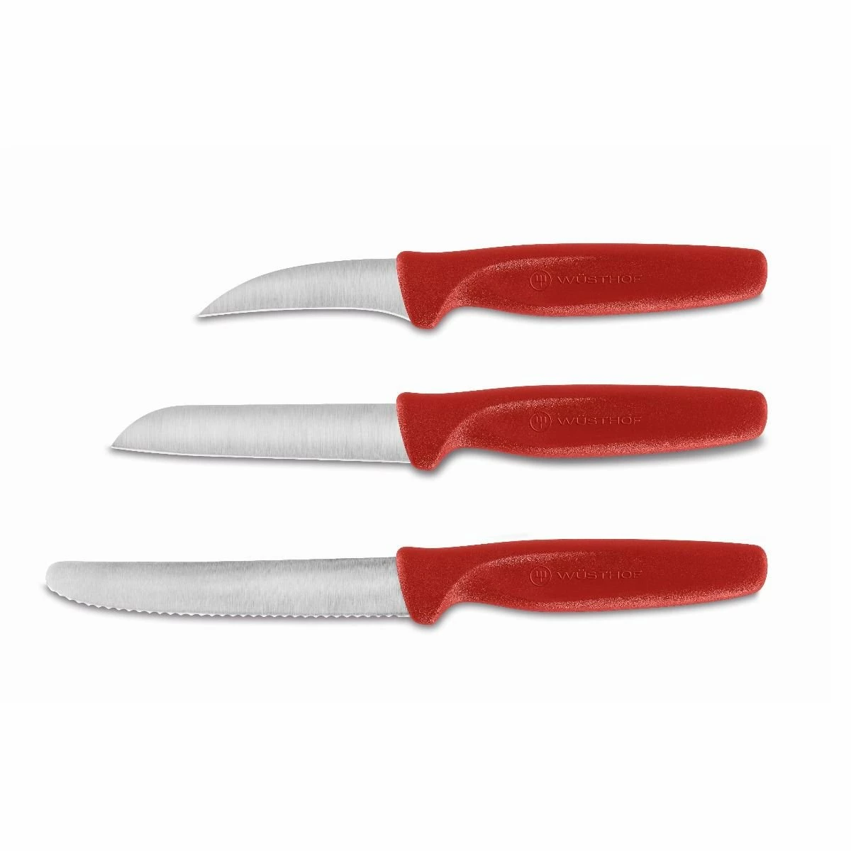 Wusthof Cutlery Wusthof Create 3-Piece Paring Knife Set | Red 1 Wusthof Cutlery Wusthof Create 3-Piece Paring Knife Set | Red