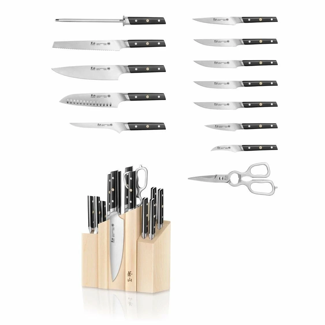 Cangshan Cutlery TC Series Denali 14-Piece Magnetic Knife Block Set 2 Cangshan Cutlery TC Series Denali 14-Piece Magnetic Knife Block Set - Image 2