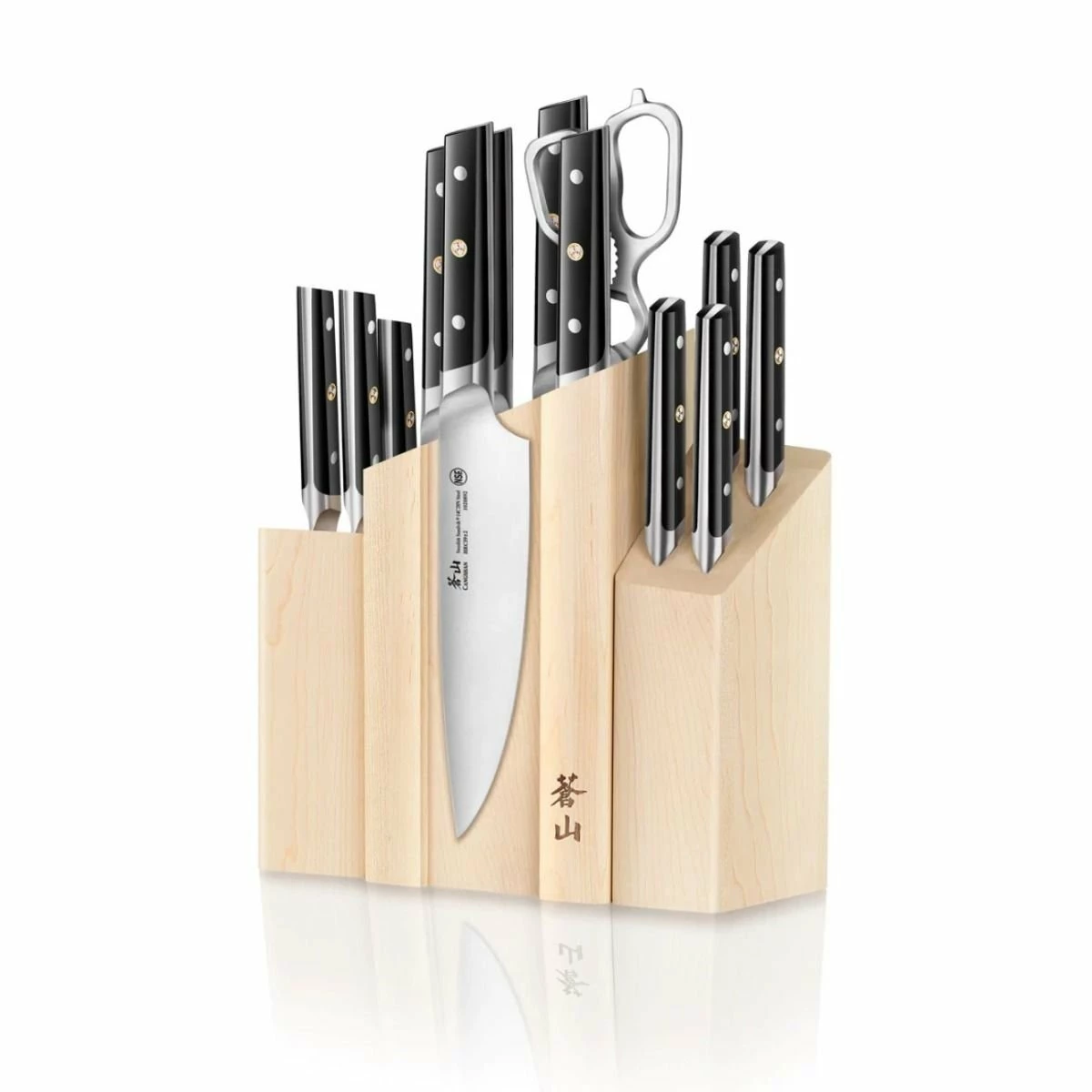 Cangshan Cutlery TC Series Denali 14-Piece Magnetic Knife Block Set 1 Cangshan Cutlery TC Series Denali 14-Piece Magnetic Knife Block Set