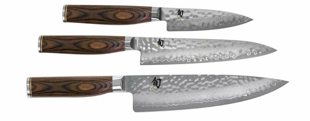 Shun Cutlery Shun Premier Starter Knife Set - 3 Piece 1 Shun Cutlery Shun Premier Starter Knife Set - 3 Piece