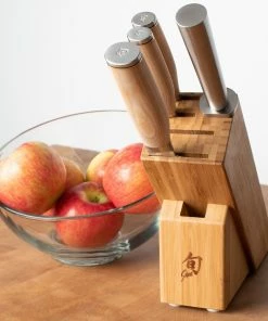 Shun Cutlery Shun Premier Blonde 5-Piece Starter Knife Block Set 14 Shun Cutlery Shun Premier Blonde 5-Piece Starter Knife Block Set -Knife-shop tdms0540w 2