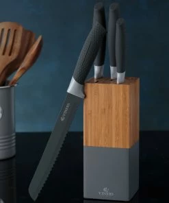 Viners Horizon 6-Piece Knife Block Set |Grey 9 Viners Horizon 6-Piece Knife Block Set |Grey -Knife-shop viners horizon grey 2 1